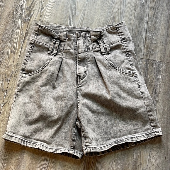 Wash Denim Paper Bag Shorts | Poshmark